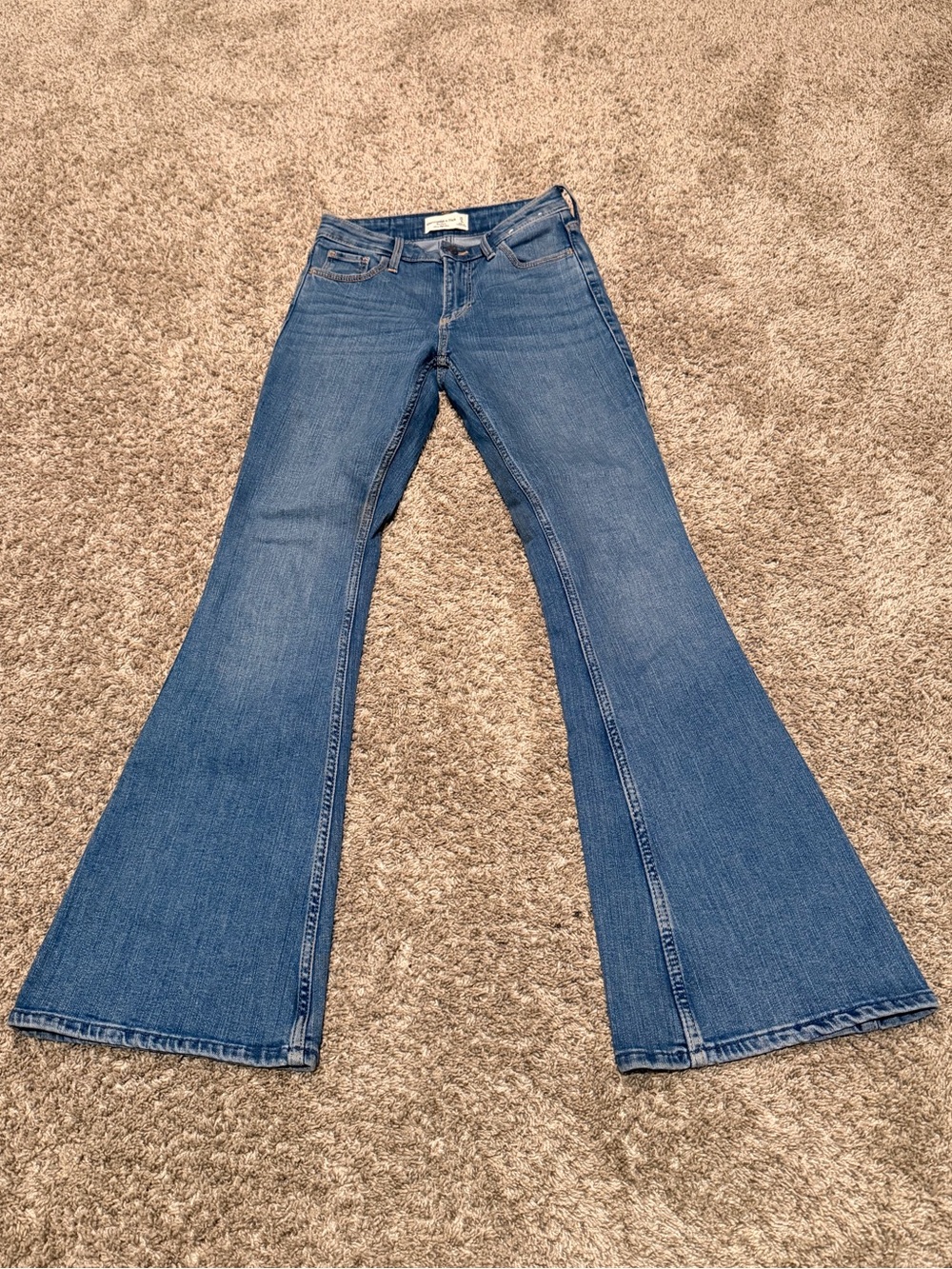 Abercrombie & Fitch Women's Blue Flare Jeans